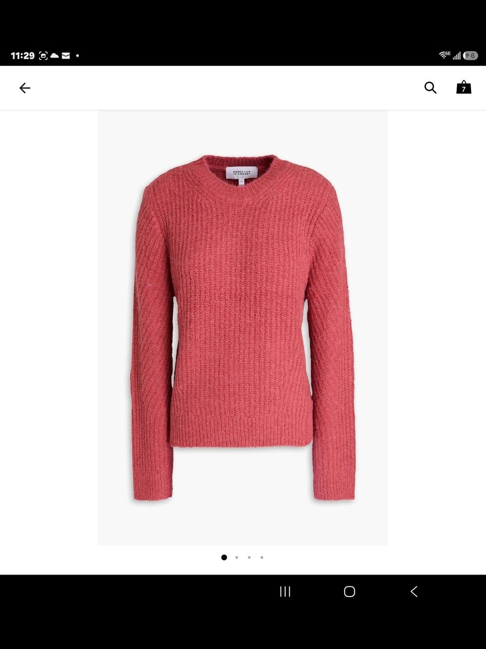 DEREK LAM 10 CROSBY Ribbed Knit Sweater Alpaca Wool Sizes L and 3XL NWT